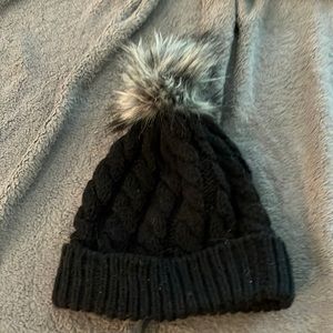 Black winter hat